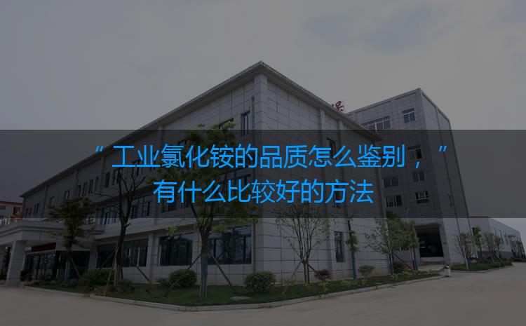 工業氯化銨的品質怎么鑒別,有什么比較好的方法嗎? 工業氯化銨的品質怎么鑒別,有什么比較好的方法嗎?